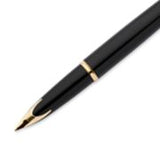 Waterman Carène Fountain Pen, Black with Gold Trim