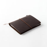 Traveler's Company Leather Notebook, Passport Size