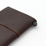 Traveler's Company Leather Notebook, Passport Size