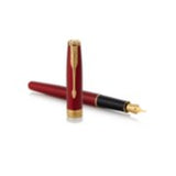 Parker Sonnet Fountain Pen, Red & Gold