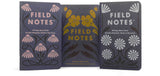 Field Notes 2025 Quarterly Edition Fall Flowers, 3 Pack