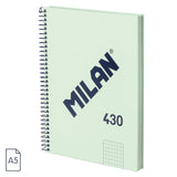 Milan A5 Notebook, Hardcover, Grid