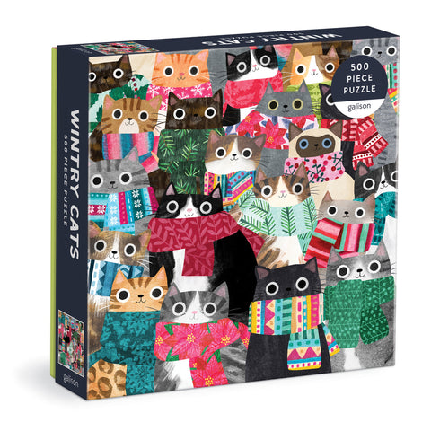 Wintry Cats 500 Piece Jigsaw Puzzle