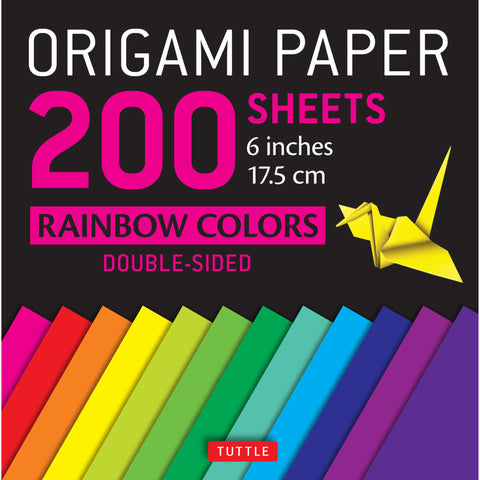 Rainbow Colours Origami Paper