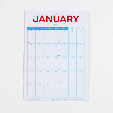 Crispin Finn 2024 Folding Wall Calendar