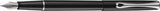 Diplomat Traveller Fountain Pen, Black Lacquer Chrome