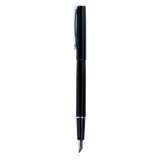 Diplomat Traveller Fountain Pen, Black Lacquer Chrome