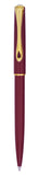 Diplomat Traveller Ballpoint, Dark Red Gold