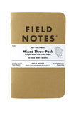 Field Notes Original Kraft Memo Books, 3 Pack