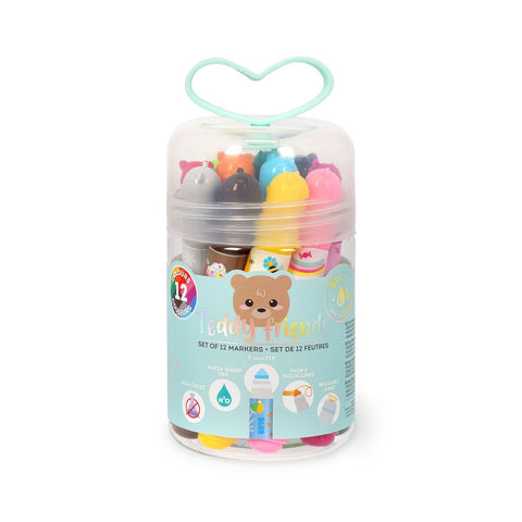 Teddy Friends, Set of 12 Markers
