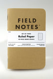 Field Notes Original Kraft Memo Books, 3 Pack