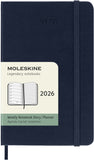 Moleskine 2026 Week to View with Notes Diary, Pocket Hardcover