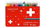 Caran D'Ache Box of 30 Colours Pencils SWISSCOLOR Water-soluble
