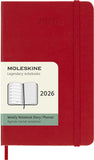 Moleskine 2026 Week to View with Notes Diary, Pocket Hardcover