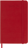 Moleskine Classic Diary 2025/2026, Pocket 18-Month Weekly with Notebook, Hard Cover