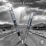Retro 51 Tornado EXT Fountain Pen, Silver Lining