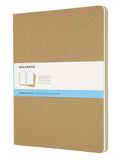 Moleskine Cahier Journals, Set of 3, Extra Large