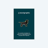 Wooden Pin Badge