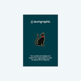 Wooden Pin Badge