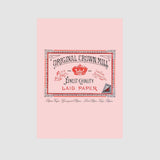 Original Crown Mill A5 Laid Writing Paper.