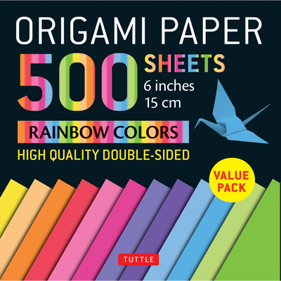 Origami Paper, 500 Rainbow Sheets
