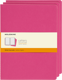 Moleskine Cahier Journals, Set of 3, Extra Large