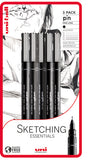 Uni-ball PIN Fineliner Drawing Pen, Sketching Essentials Set, 5pc