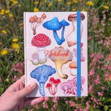 Hardcover Mushroom Species Notebook, A5