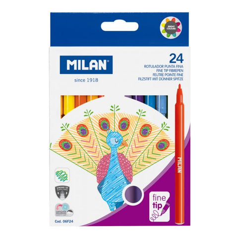 Milan, 24 Pack Felt Tip Pens