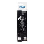 Milan 3 white drawing pencils, thick lead Ø 4 mm