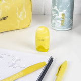Milan Capsule Eraser with Pencil Sharpener, Lava