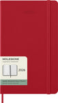 Moleskine 2026 Week to View with Notes Diary, Hardcover Large