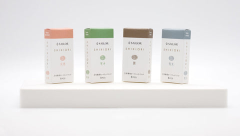 Sailor SHIKIORI Ink Cartridges For Fountain Pens, 8 Cartridges