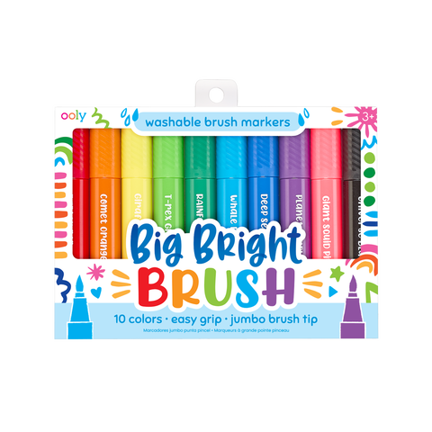 ooly Big Bright Washable Brush Markers