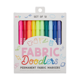 ooly Fabric Doodlers Markers - Set of 12