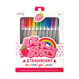 Ooly Very Berry Strawberry Scented Gel Pens, Set of 12