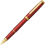 Platinum Biso Fountain Pen, Flame Red