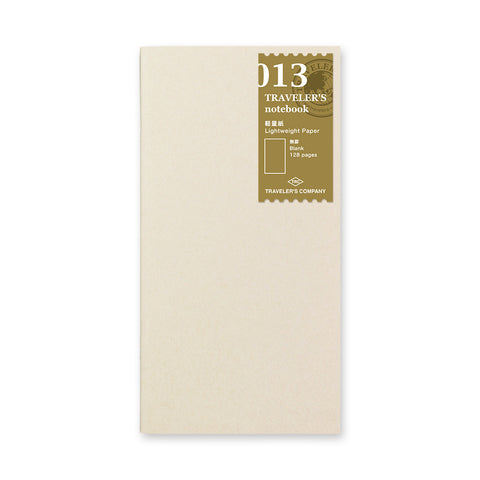 TRAVELER'S Notebook 013 Lightweight Paper Notebook