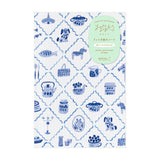 Midori Yuru Log Notebook <B6> Blue Nordic