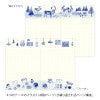 Midori Yuru Log Notebook <B6> Blue Nordic