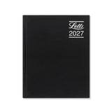 Letts Rhino A5 Day per Page 2027 Diary, Black