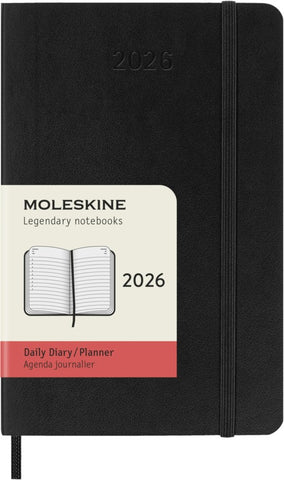 Moleskine 2026 Day to Page Diary, Pocket Softcover