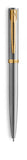 Waterman Impression Ballpoint Pen, Steel with Gold Trim