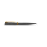 Waterman Impression Ballpoint Pen, Steel with Gold Trim