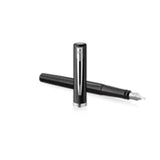 Waterman Impressions Fountain Pen, Black with Chrome Trim