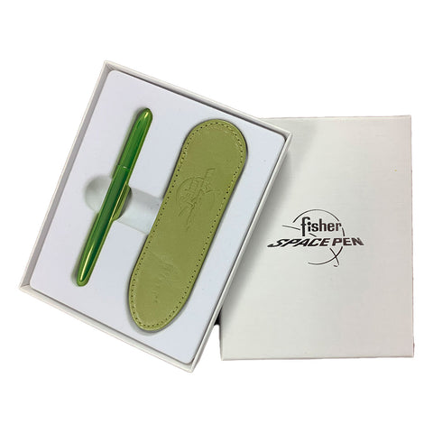 Fisher Space Pen Set, Lime Ballpoint with Leather Case