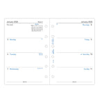 Filofax 2026 Refill, Week On Two Pages Diary, Pocket