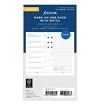 Filofax 2026 Refill, Week On One Page Diary With Notes, Personal