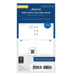 Filofax 2026 Refill, Two Days On One Page Diary - Personal