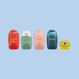 Milan Capsule Eraser with Pencil Sharpener, Lava